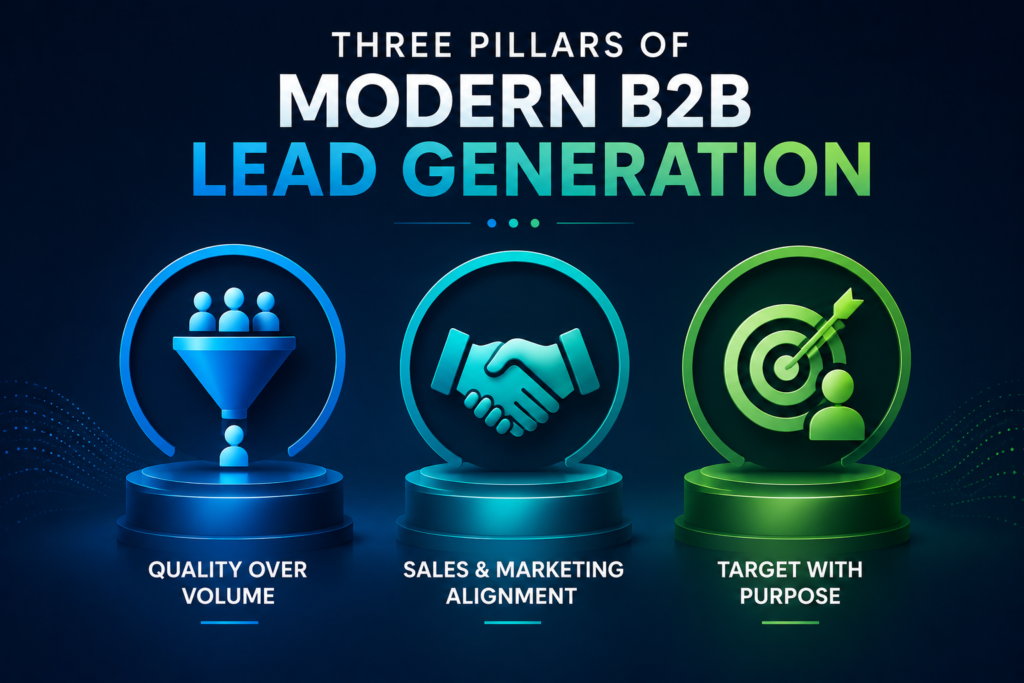 Three pillars of modern lead generation