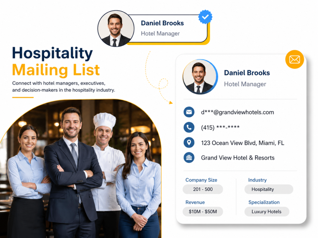 Hospitality Industry Mailing List